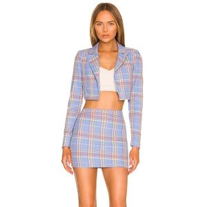 Super down Dione blazer skirt set